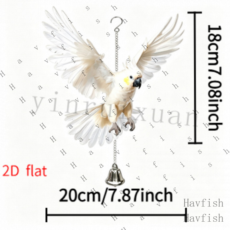 TEMU 1 Simulated Wind Chime, Equipped With An Iron Chain And Bell, Featuring A Vibrant 2d Acrylic Design, Perfect As An Elegant Suncatcher For Home