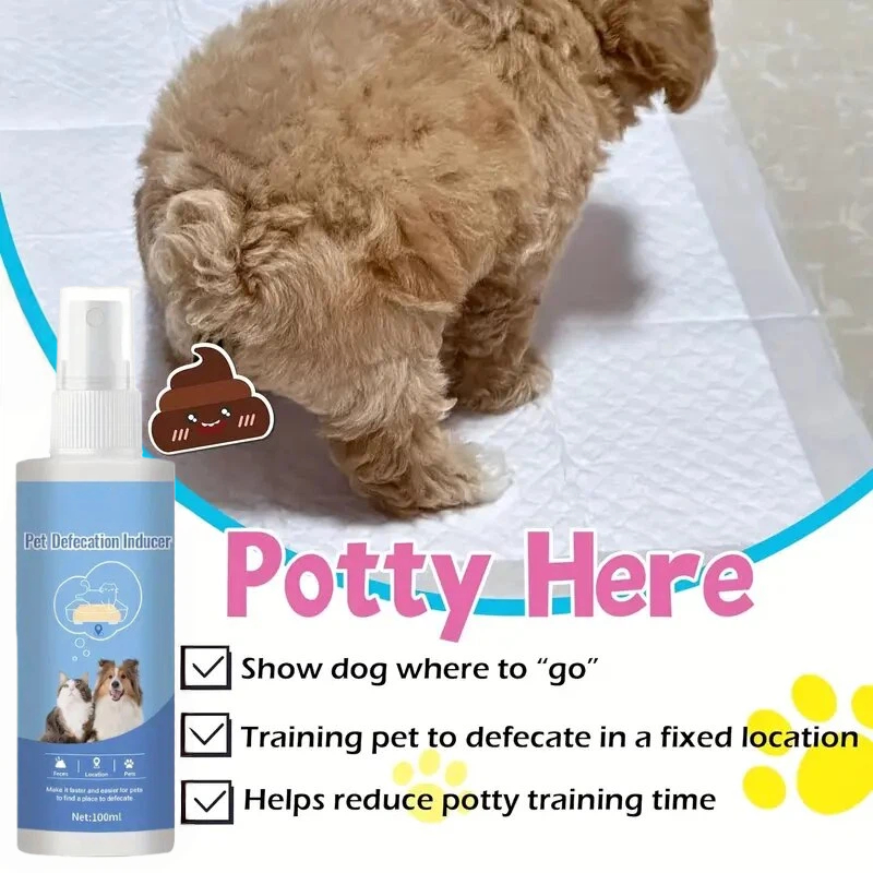 TEMU 1/ 2/ 4pcs Pet Potty Training Spray - Made With Ingredients, Features Pheromone-like Effects, Suitable For Indoor Use, Ideal For Puppies And