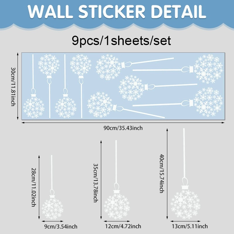 TEMU 1pc Hanging Snowflake Christmas Ball Static Window Sticker, Hollow Snowflake Round Ball Pendant Glass Sticker, Pvc No-glue Reusable, Home Store