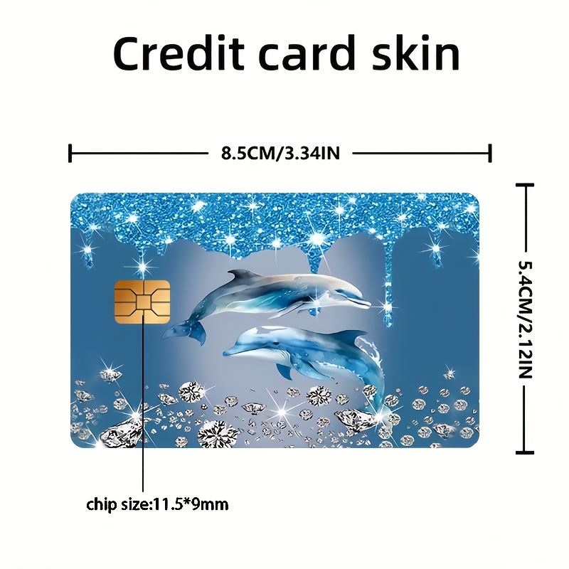 TEMU Sparkling Bank Card Credit Card Debit Card Transportation Card Card Skin Sticker