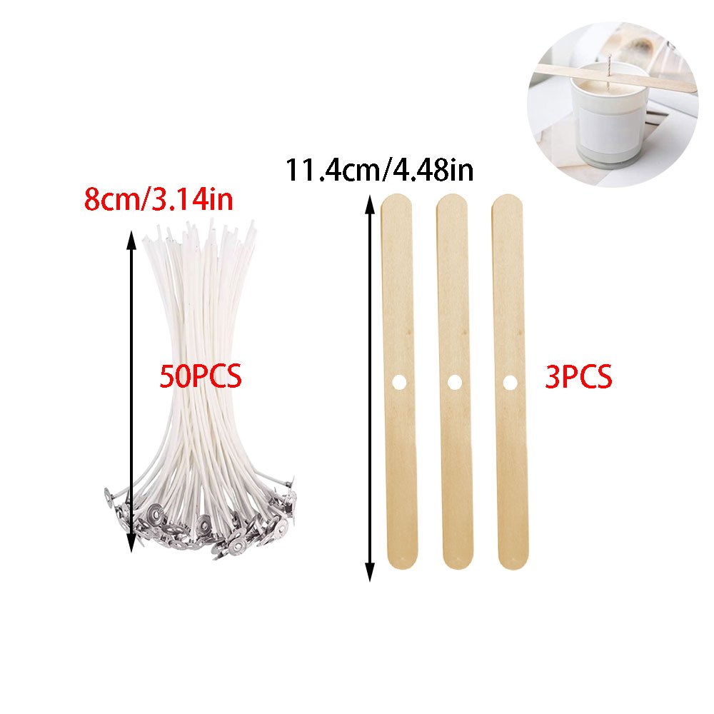 TEMU 1 pièce/3 pièces/50 pièces/53 pièces/100 pièces Accessoires de fabrication de bougies DIY, différents accessoires de fabrication de bougies