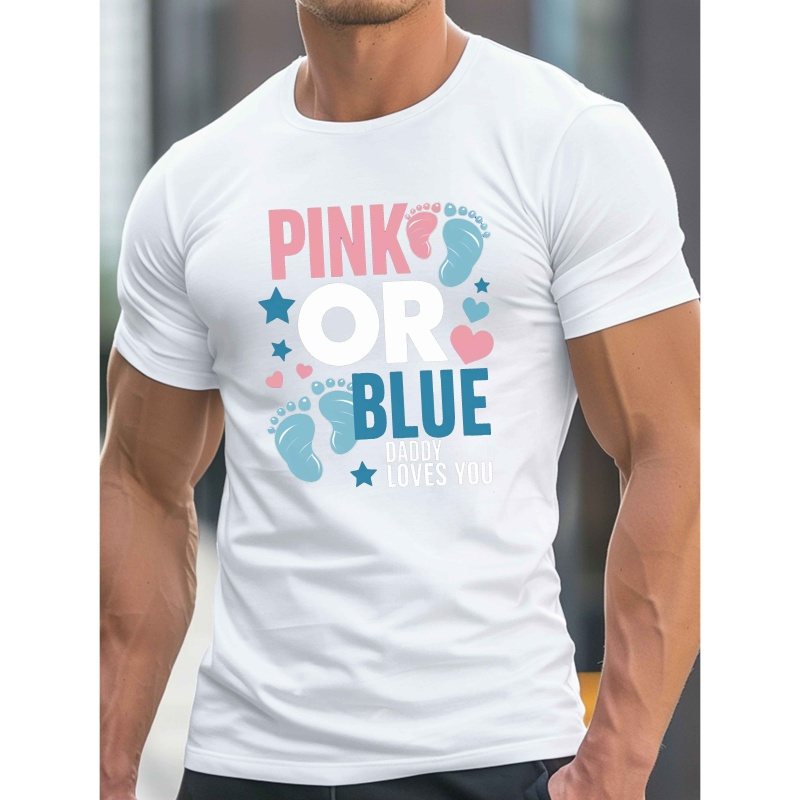 

T-shirt "Le Petit de Papa" pour Hommes - T-shirt Confortable en Polyester à Col Rond, Manches Courtes, Haut d'Été Décontracté, Respirant & Léger, Lavable en Machine - Options Rose ou Bleu