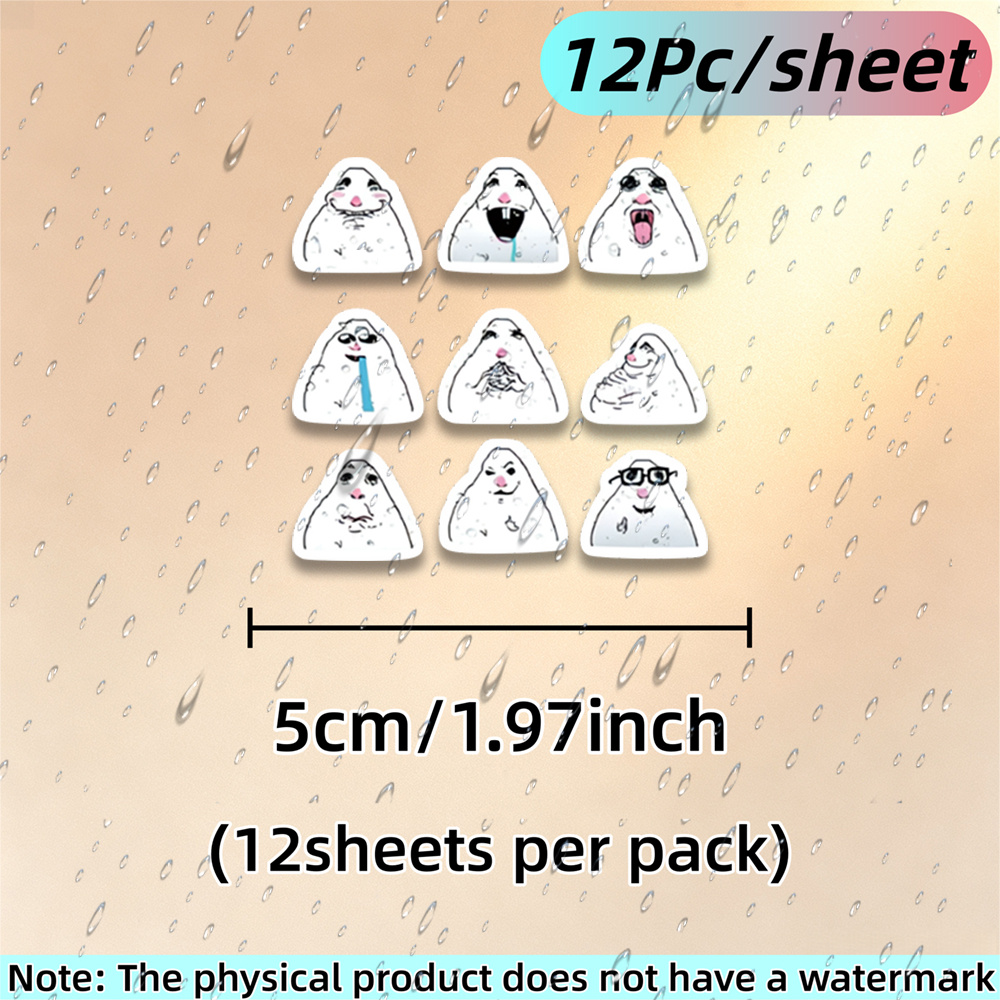 TEMU 12 Sheets Low-quality Hamster Sticker Set, Vinyl Car Decals - Suitable For Car Bumpers, Windows, Laptops, Trucks, , Water Bottles - Durable And