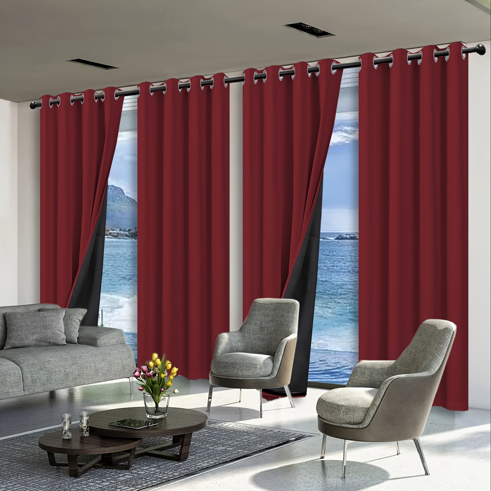 thermal insulated bedroom curtains