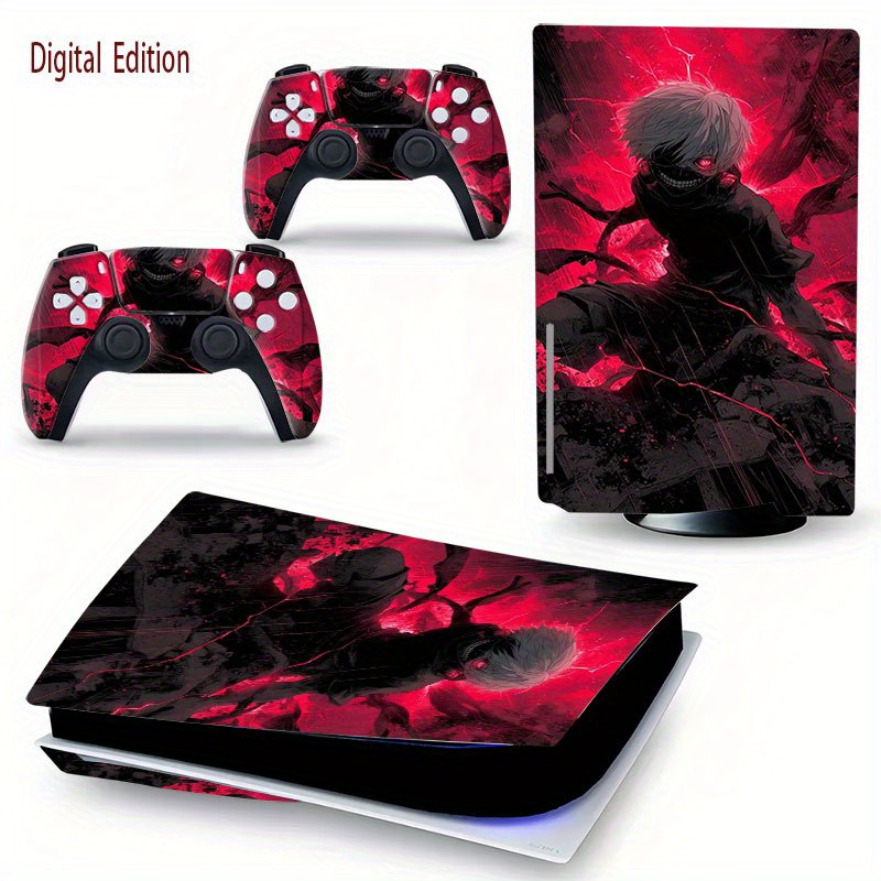 TEMU Themed Ps5 Skin Stickers - Personalized Decoration For Gaming Consoles And Controllers, Wear-resistant, Scratch-proof, Sweat-proof, Non-slip,