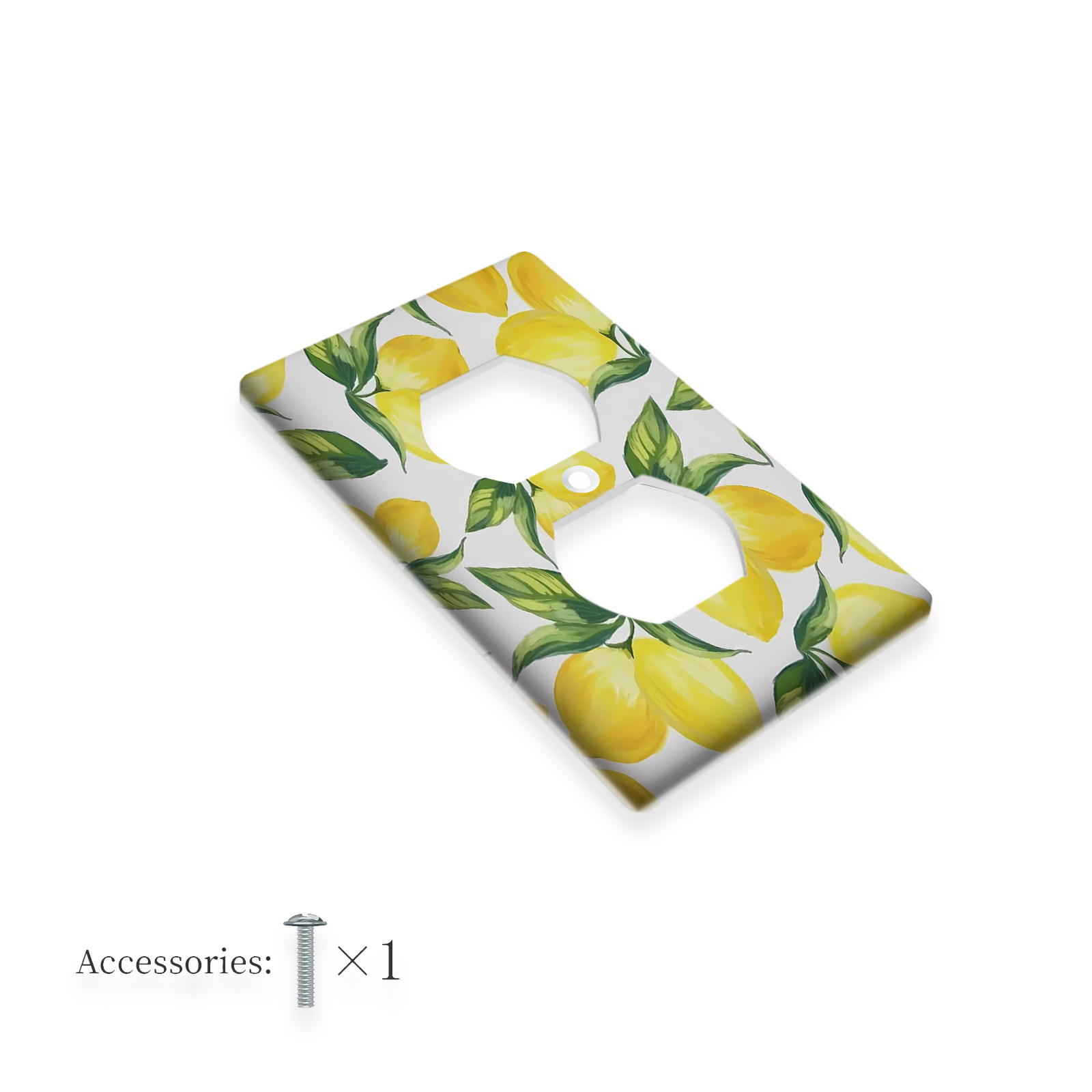 TEMU Chic Yellow Lemons Light For Switch Cover - 1 Gang, Kitchen, Bathroom & Living Room Decor, Wall Plate, Light For Switch Cover, Yellow Lemons,