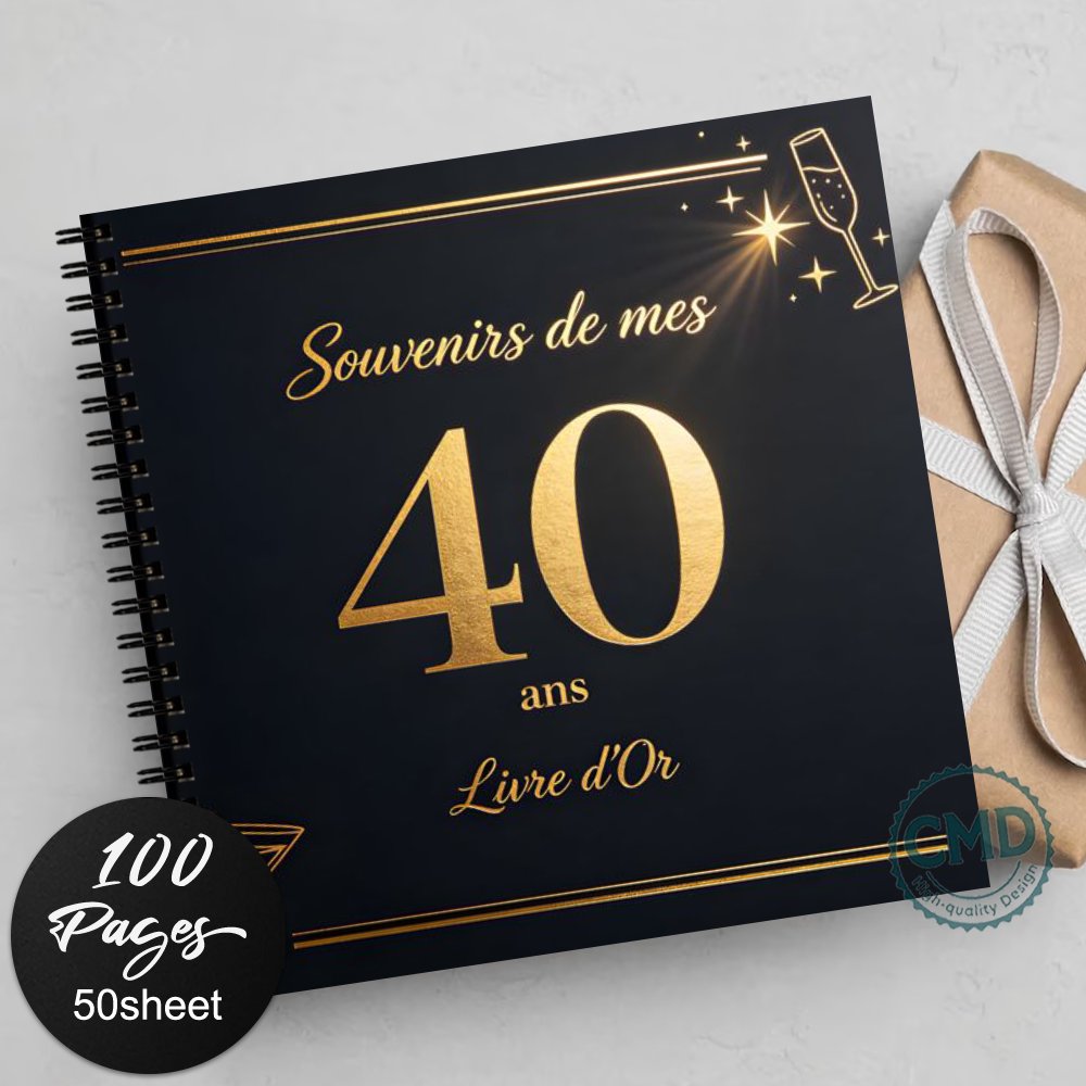 TEMU 1 pièce 'or pour invités du 40e anniversaire pour , anniversaires, réceptions - Souvenirs de Mes 40 Ans 'or élégant, souvenir de