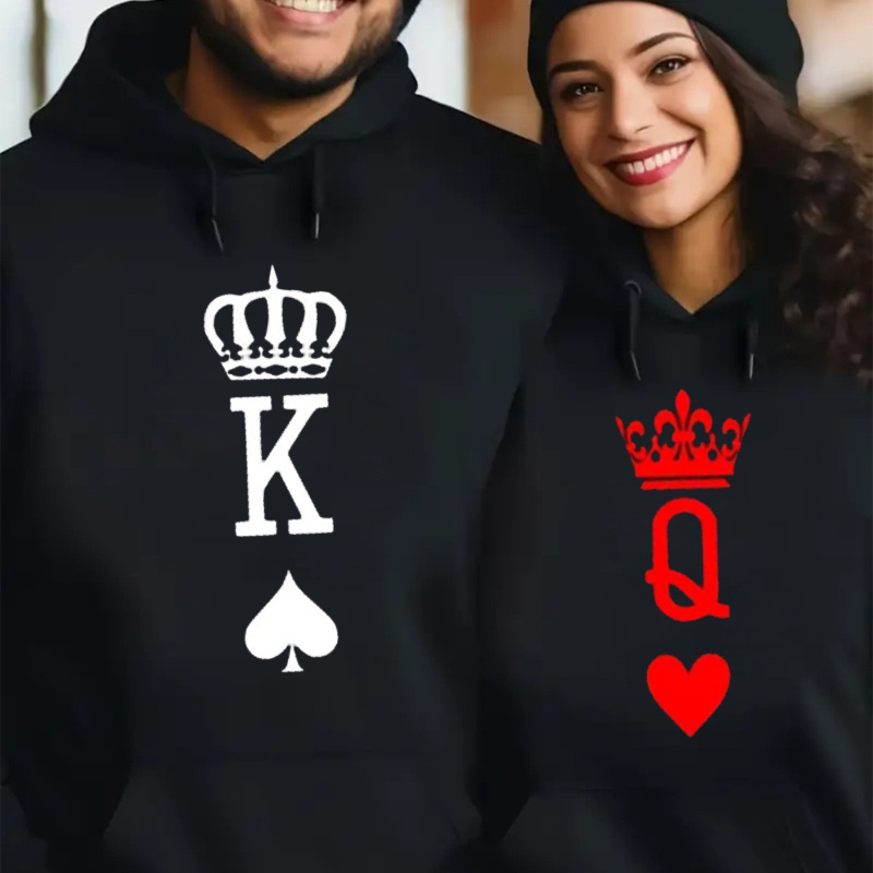 

1pc And Sweatshirt, 100% Polyester , Long Sleeve Hooded , Pattern, Slight , Regular Fit, Printed, For Husband , ,