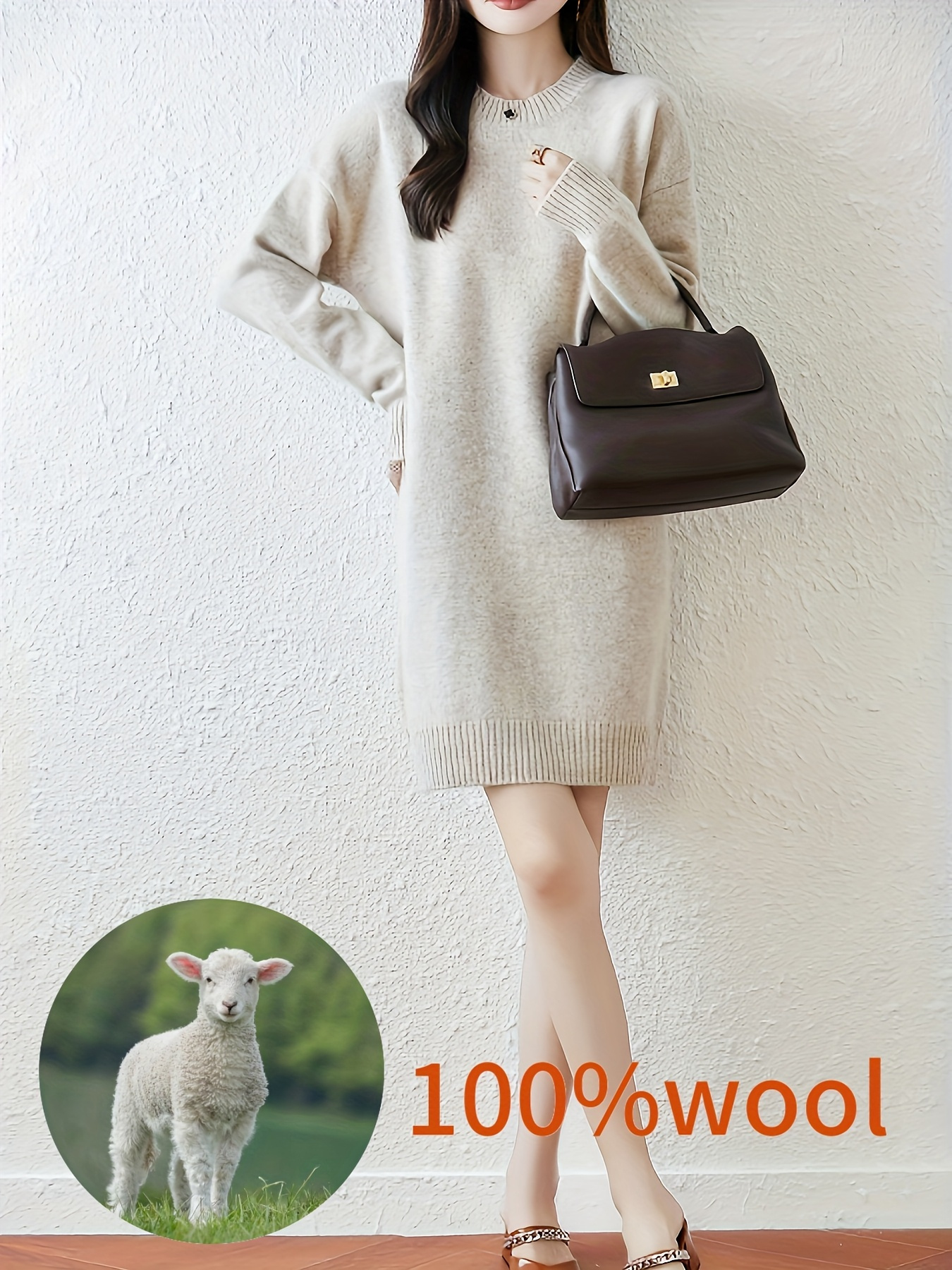 wool dress sold on Temu United States