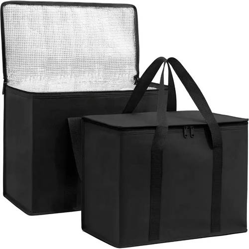 xl xxl large capacity insulated lunch bag heavy duty cold and hot refrigerated handbag with durable zipper suitable for camping picnicking beach office cold for hours takeout delivery lunch box camping utensils