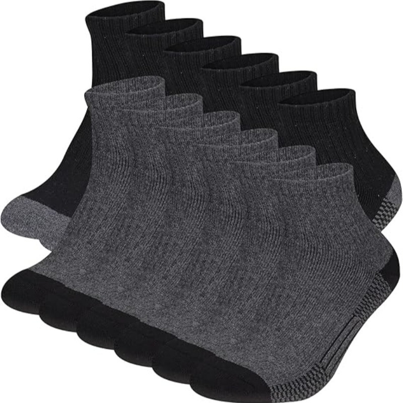 thumbnail image 2 of JOYNÉE 8 Pairs Men's Athletic Crew Socks - Cushioned Running & Work Socks Size 10-13, Moisture Wicking 2 of 10