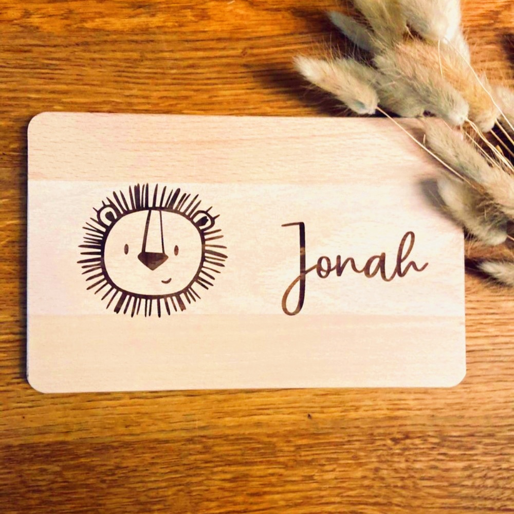 

1pc Personalized Wooden Serving Platter With Engraving, Creative Gift For Bridal Shower, Anniversary, Baptism, First Communion - Ideal For Christmas, Thanksgiving, New Year, Valentine's Day