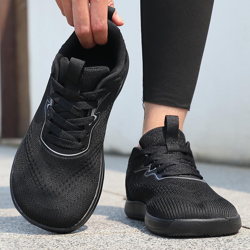Women's Thickened Wide Toe Running Shoes, Lightweight & Breathable