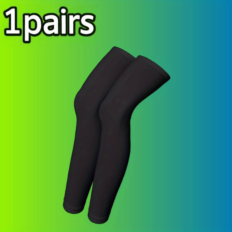 TEMU (1 Pair/3 Pairs) Unisex Summer Leg Sleeves, Cooling Compression Leg Sleeves. Are Elastic, Breathable, Moisture-wicking, And Serve As Leg