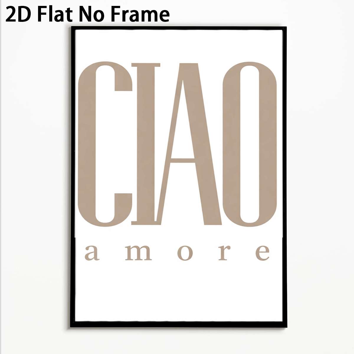 E-shop 2D-Flach, . italienisches " AMORE"-Poster – Moderne minimalistische Deko mit italienischem Thema, geeignet für Schlafzimmer, Küche, Badezimmer –