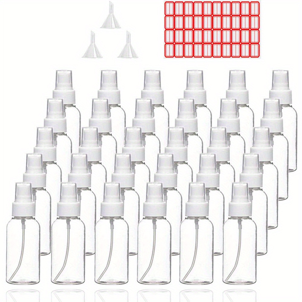 TEMU Set Of 30 Small Plastic Spray Bottles, Each 30ml (1oz), Perfect For With Perfume For Travel