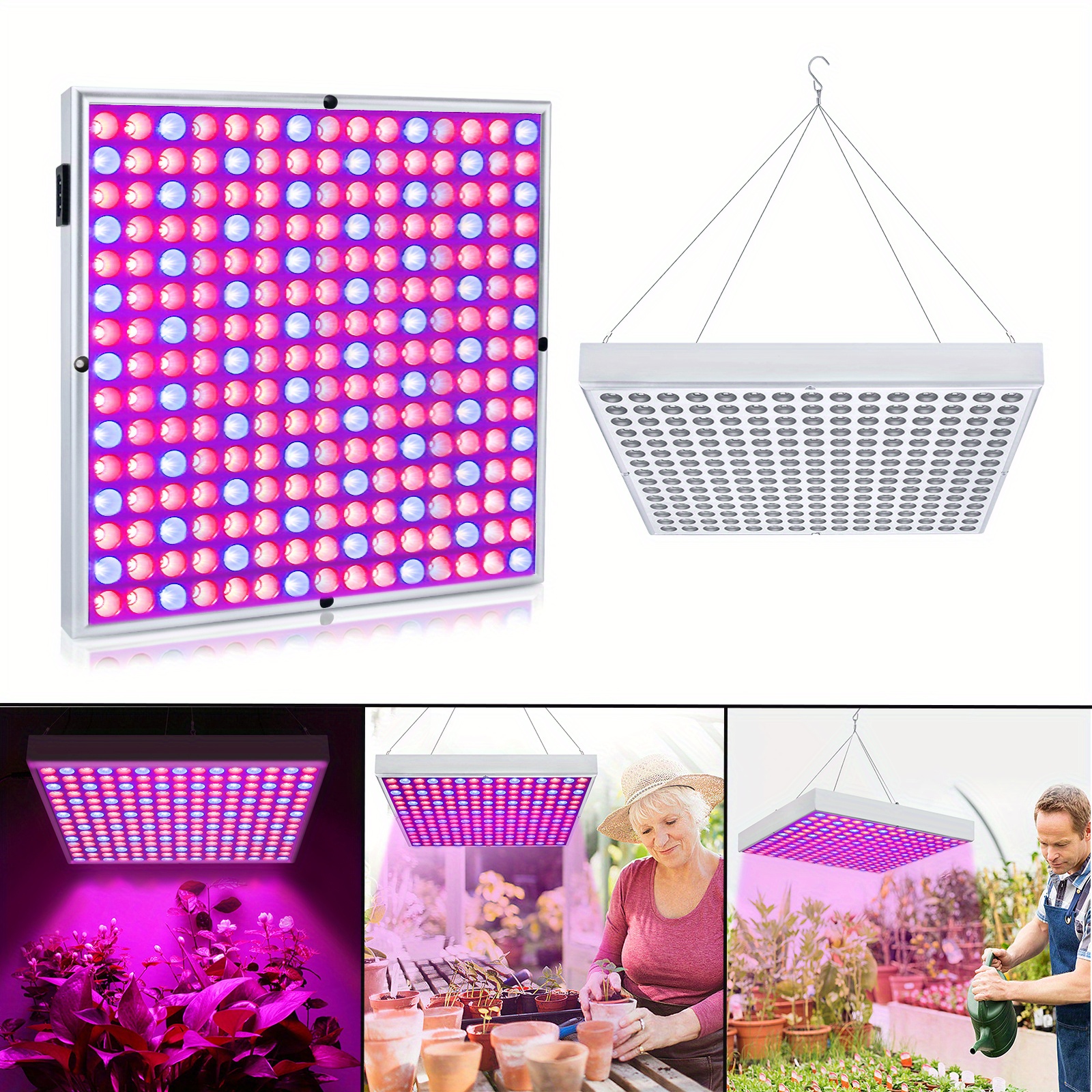 

45w X 2pcs Led Plant Lamp Red+blue Grow Lights Grow Plants Hanging Lamp Plant Indoor Lights