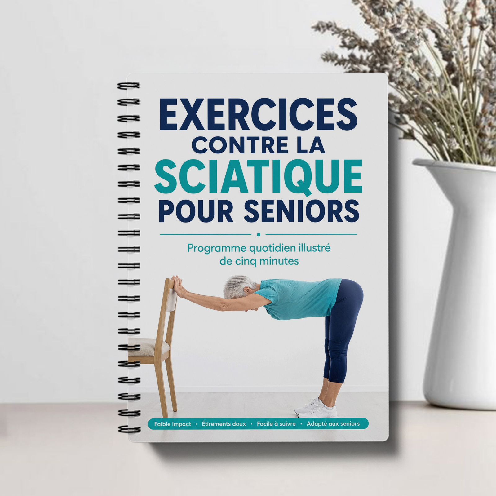 TEMU - Planificateur d'Exercices Anti-Sciatique, Programme d'Entraînement de avec Plan d'Étirements , Notes de Soutien de la , du Confort du Dos,