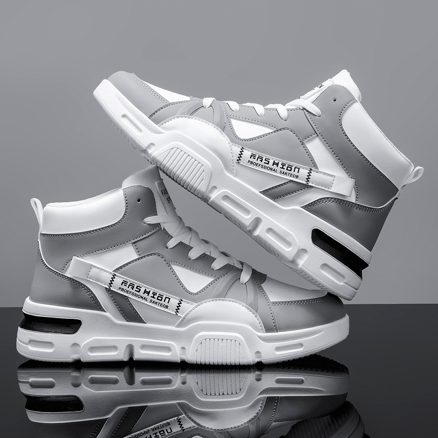 [Zapatillas deportivas] Botas de senderismo para hombre, nueva colección de primavera | Corte medio con cordones, suela gruesa, forro de tela, suela de PVC antideslizante y resistente a la abrasión, ideal para senderismo, camping y aventuras al aire libre en primavera
