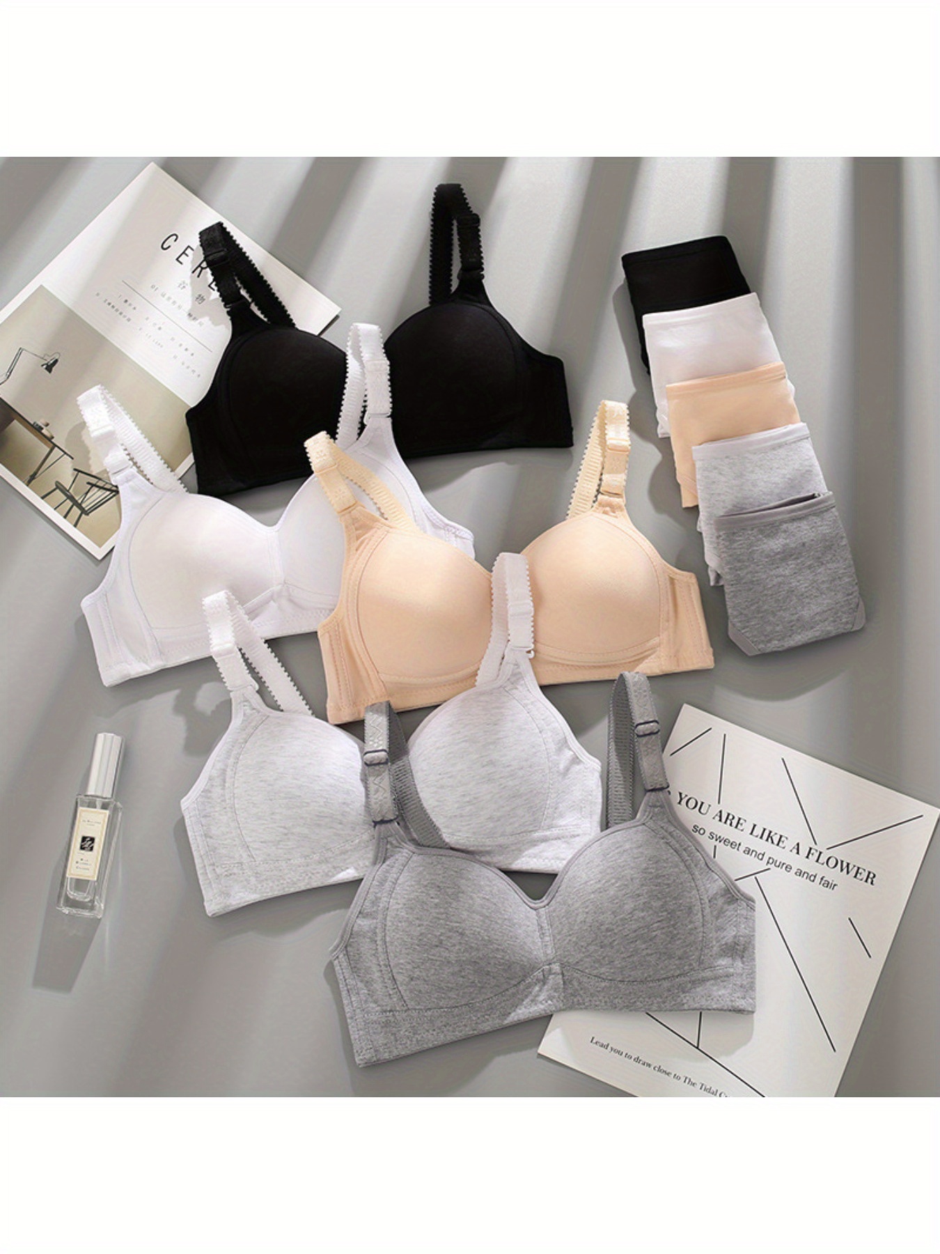 cotton bras sold on Temu United States
