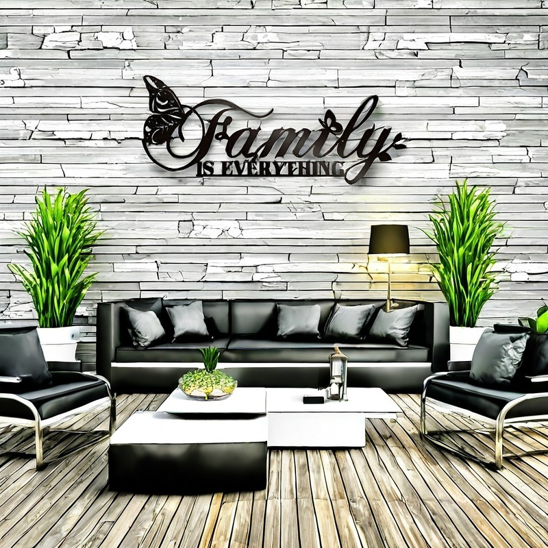 TEMU Black "" Metal Wall Decorations With Pattern, Decorative Iron Letter Logo, Suitable For Room Decoration, Art Housewarming Gift, Halloween,