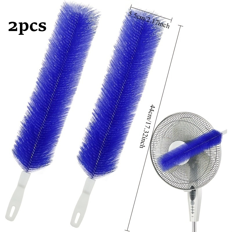 TEMU 2pcs Peejaa New Fan Blade Cleaning Brush, Multi-functional Cleaning Brush, Electric Fan And Air Conditioner Cleaning Tool, Crevice Cleaning