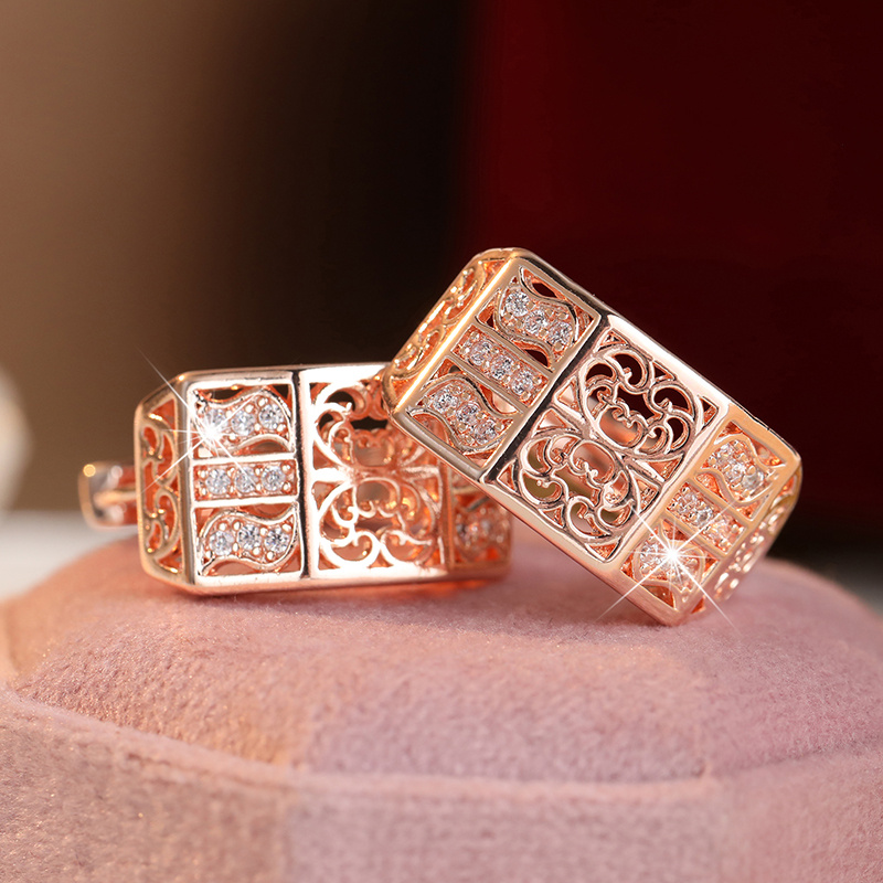 6pcs Luxury Multi-Style Earring Combo Set, Unique Stackable