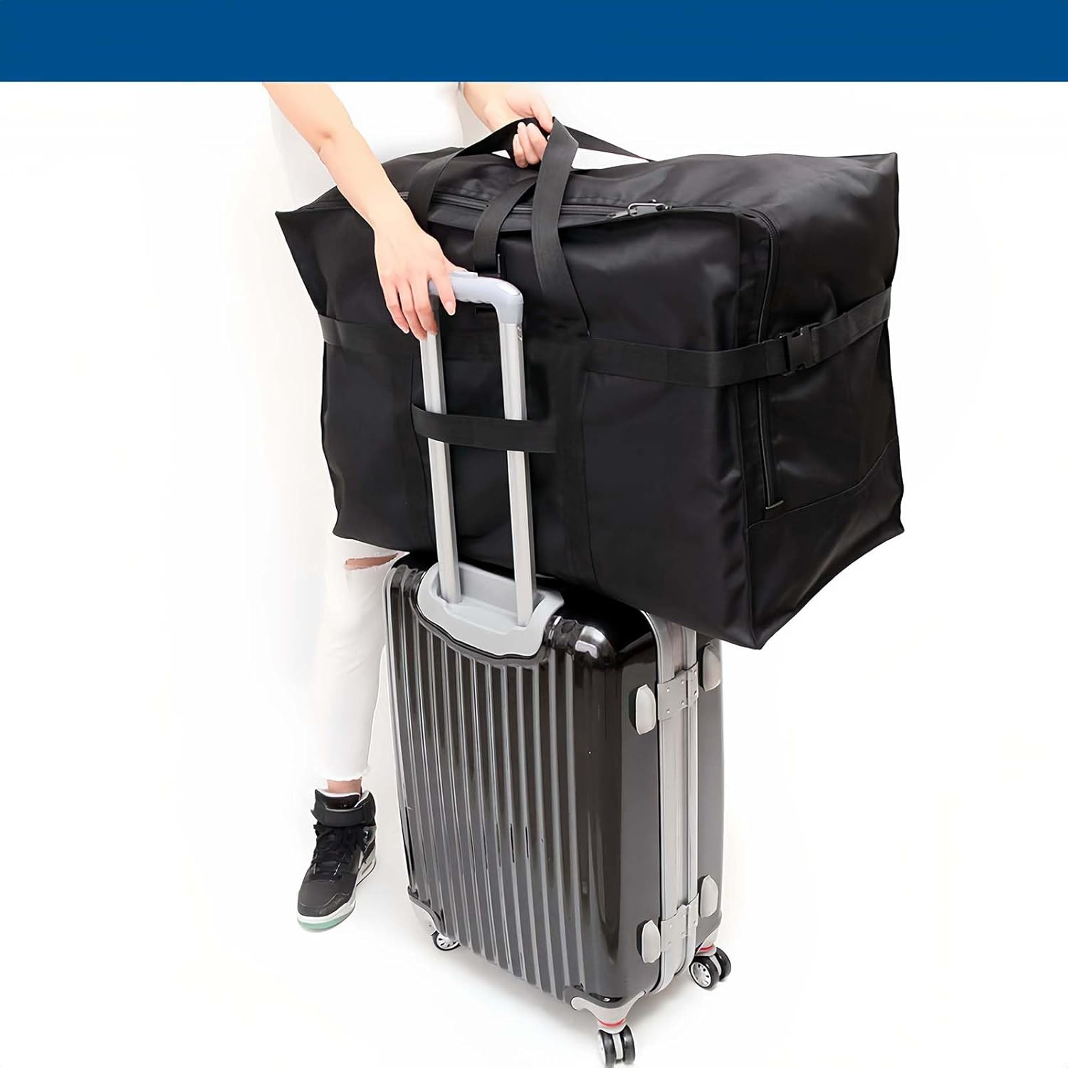 Large Nylon Duffel Bag for Travel and Camping