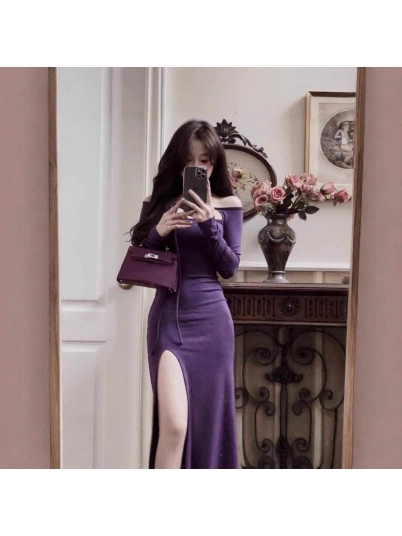 purple dresses long sold on Temu United States