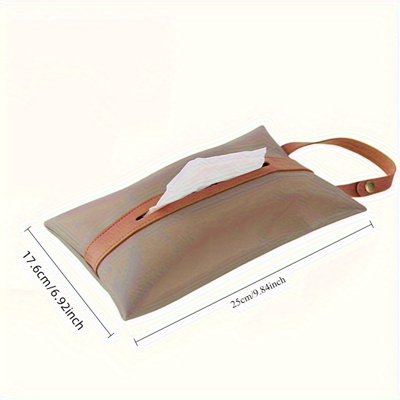 1  tissue box cover with hanging strap elegant beige   space saving organizer for bathroom kitchen   compatible with standard tissues   decor storage solution bathroom organizers and storage kitchen accessory   durable material office workers     material office professionals Product details 4