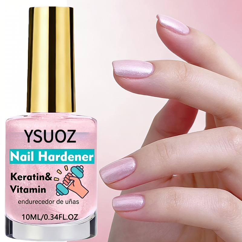 Pink Pearl Nail Hardener| Quick-dry, No-bake, Enhances Aesthetics, Ideal For Parties, Fashionable Nail Art, Durable Formula, No Curing Needed, -quality Manicure