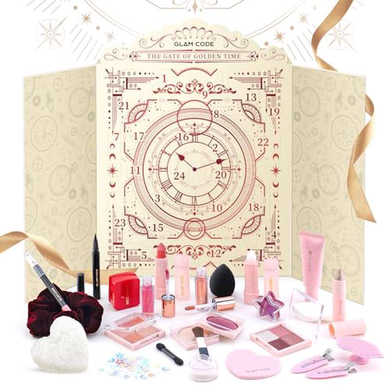 Calendrier De L’Avent Maquillage 2025 – 24 Jours De Surprises – Coffret Beauté Pour Femmes Et Ados – Cadeau Noël