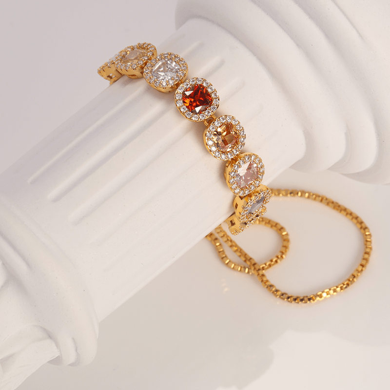925 Sterling Silver Moissanite Rope Bracelet for Special Occasions