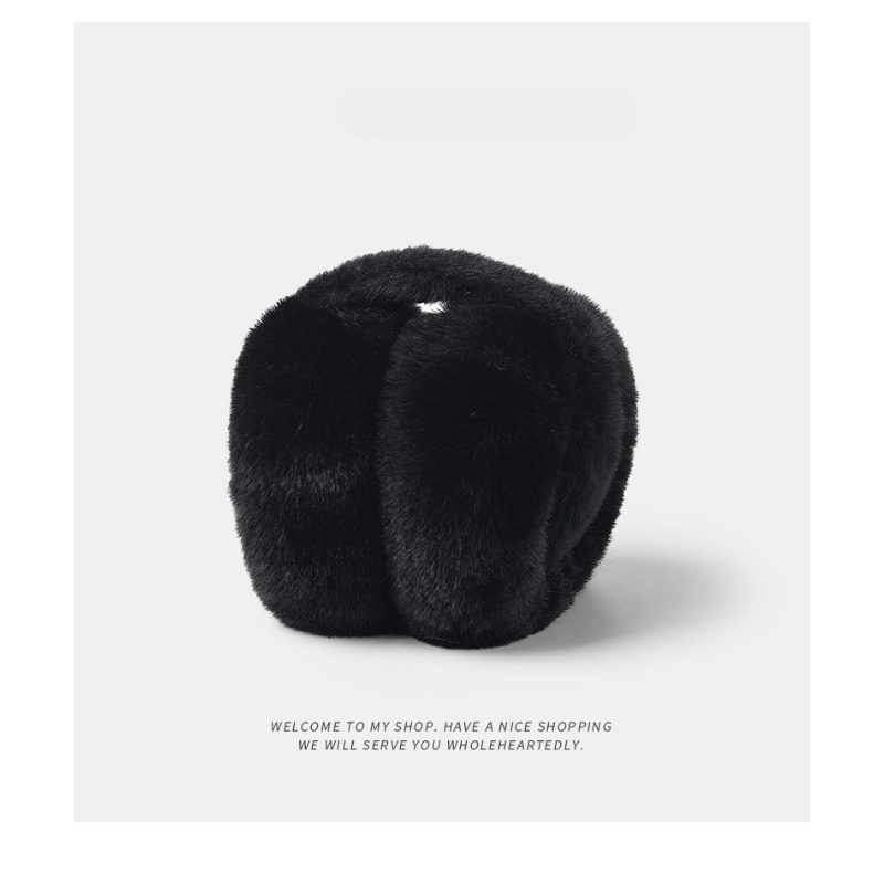TEMU Women' Plush Ear Muffs Headwear - Winter Warm Ear Warmers Suitable For, Cute Foldable Ear Covers With Soft Ear, Ear Warmers For, Commuting &