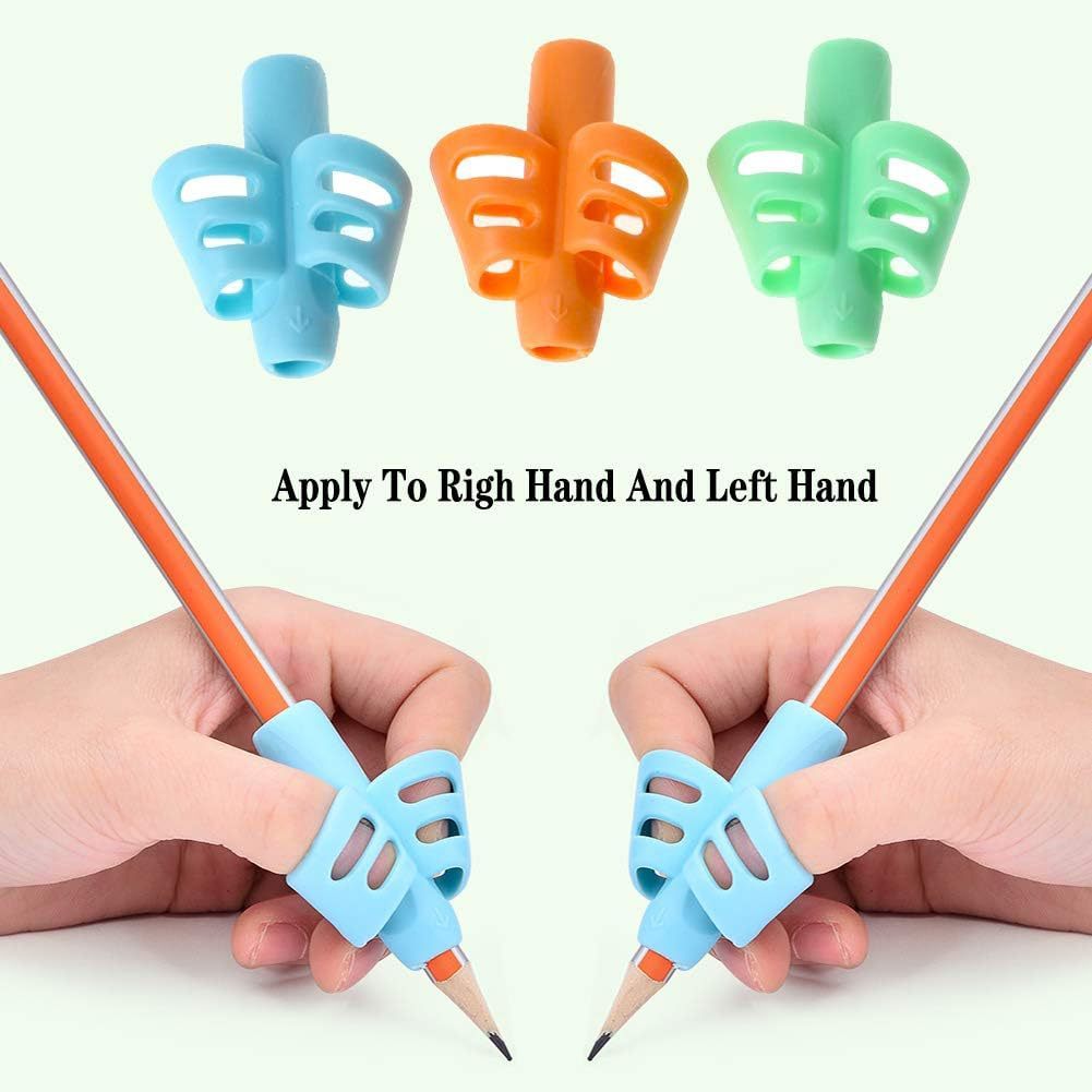 8 pack pencil grips for handwriting pencil gripper and holder posture correction training writing improves posture   pencil holder     material Product details 1