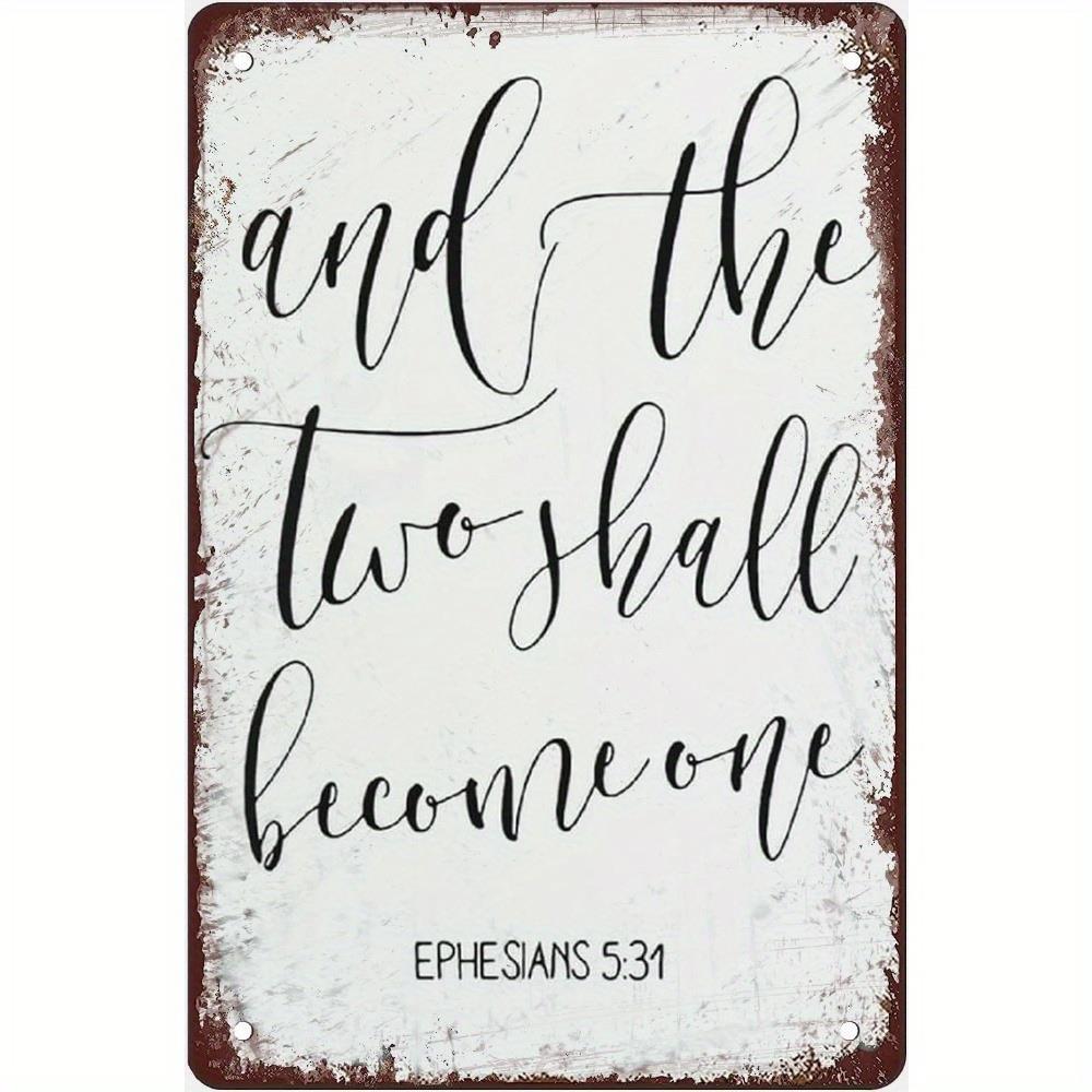 TEMU 2d Flat, 8x12 Inch Rustic Vintage Shall Metal Wall Sign - Durable Iron Home Decor With Distressed End, Housewarming Gift, Wedding, Anniversary,