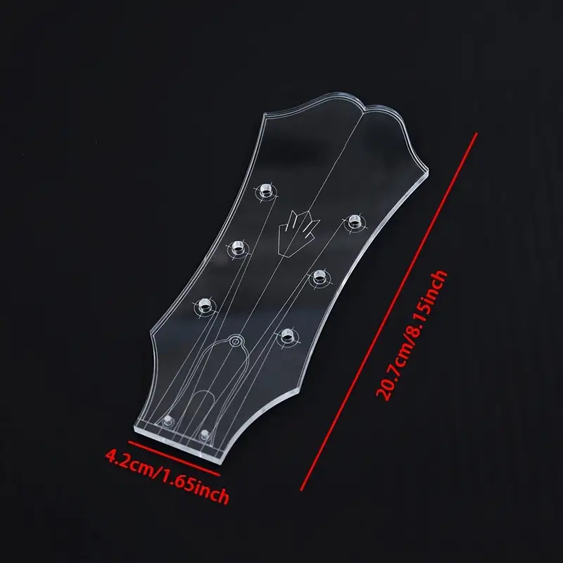 TEMU Strumento per di Stampi per Chitarra di Precisione Compatibile per Progetti Fai-da-te - Strumento in Acrilico Preforato Compatibile con Chitarre