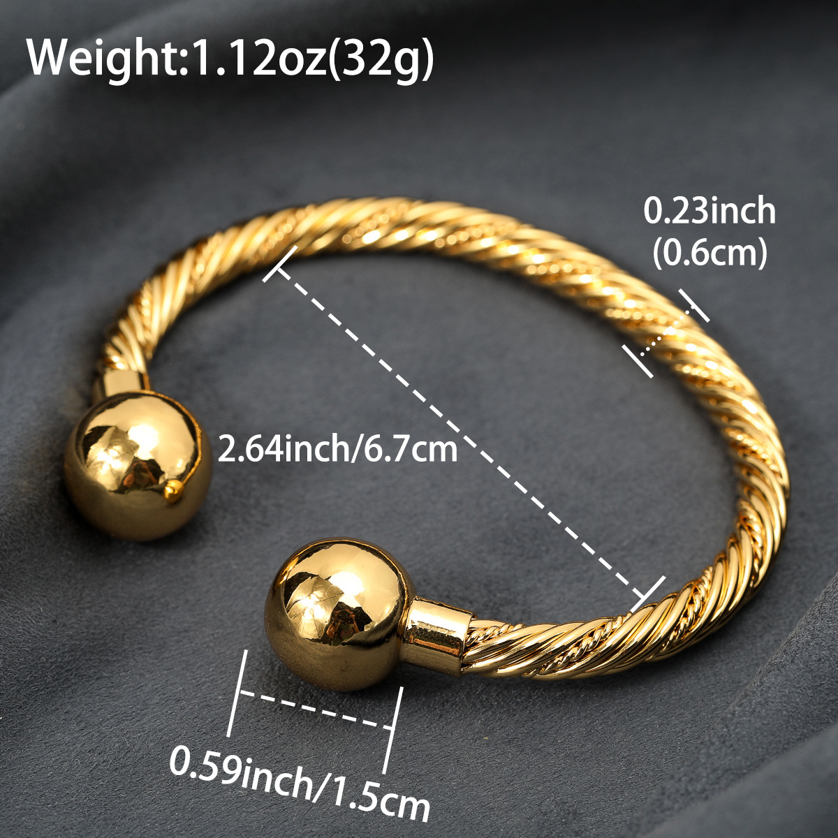 Image of 1pc Classic Ethnic Style Jewelry Women's Men's Open Bracelet Adjustable Copper Bracelet Daily Party Exquisite Fashion Gift