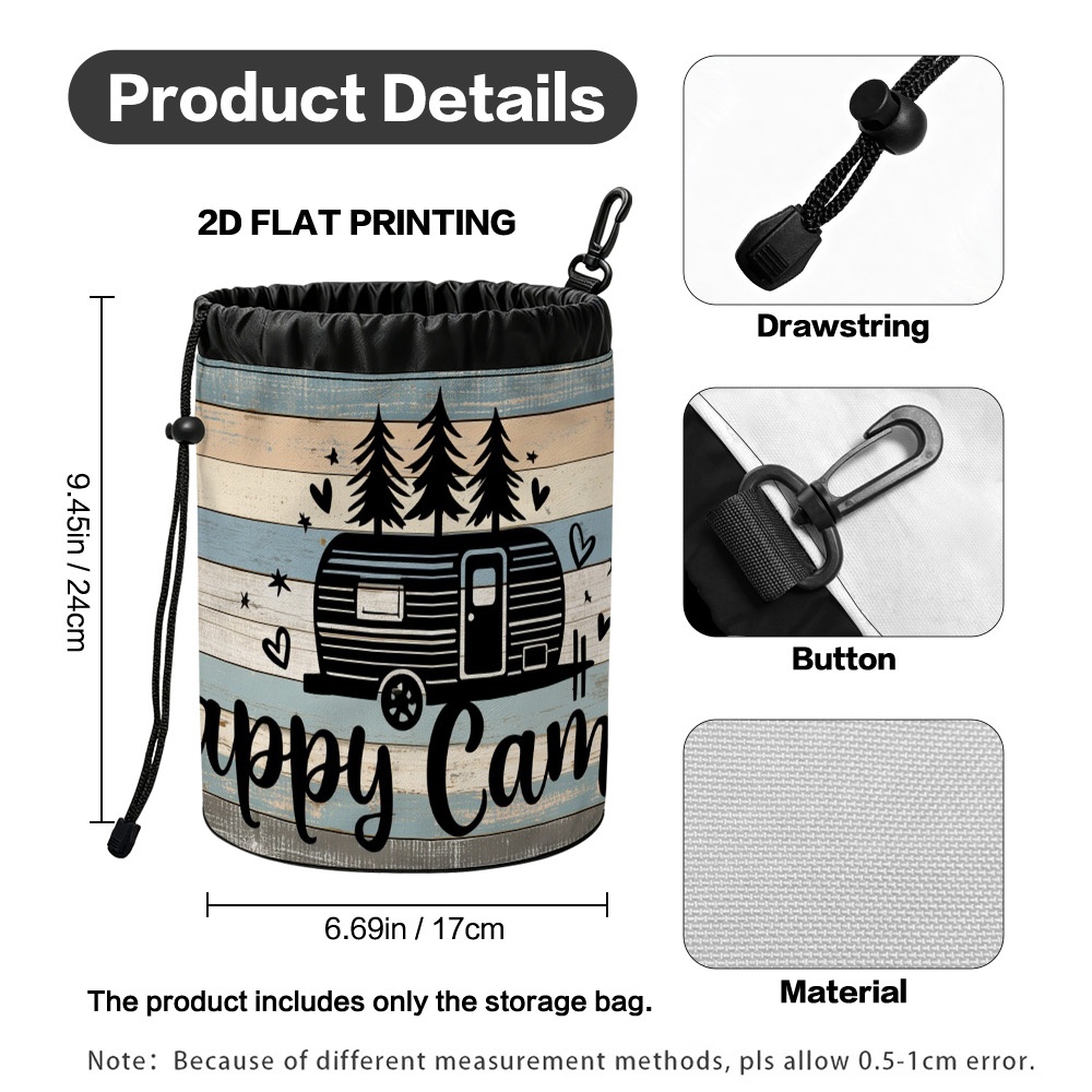 TEMU (2d Flat) 1pc Design Clothespin Storage Bag. , Multi-pocket, Sturdy Fabric, Perfect For Separating Different Sized Clothespins, 2d Flat, Clothes