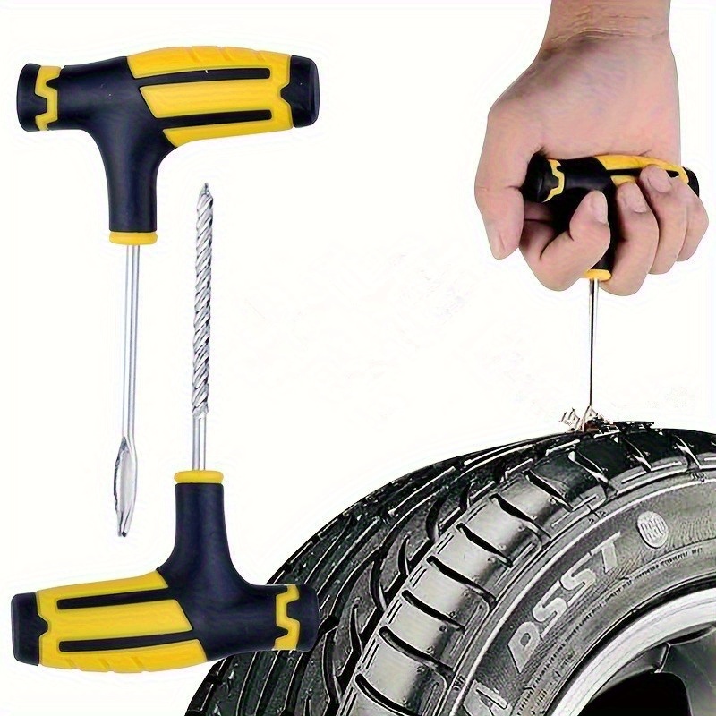 TEMU A Set Of Car/motorcycle/bicycle Run-flat Tire Repair Tools Suit And Reinforcement Suit