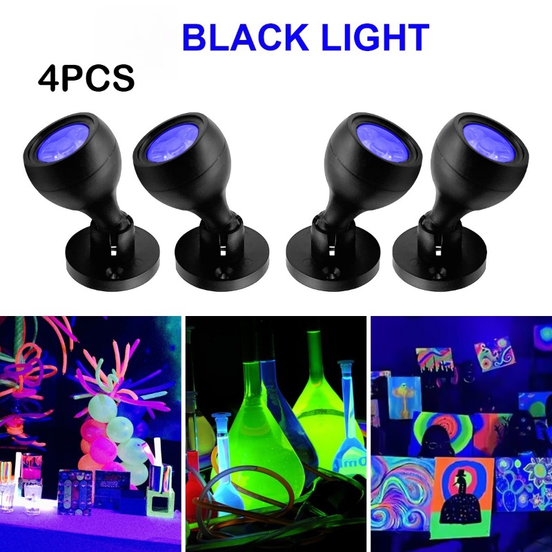 TEMU HOTU Lot de 2/4 mini , LED, d'intérieur pour vitrine de présentation de modèles, de présentation pour vitrine de bar miniature et figurines