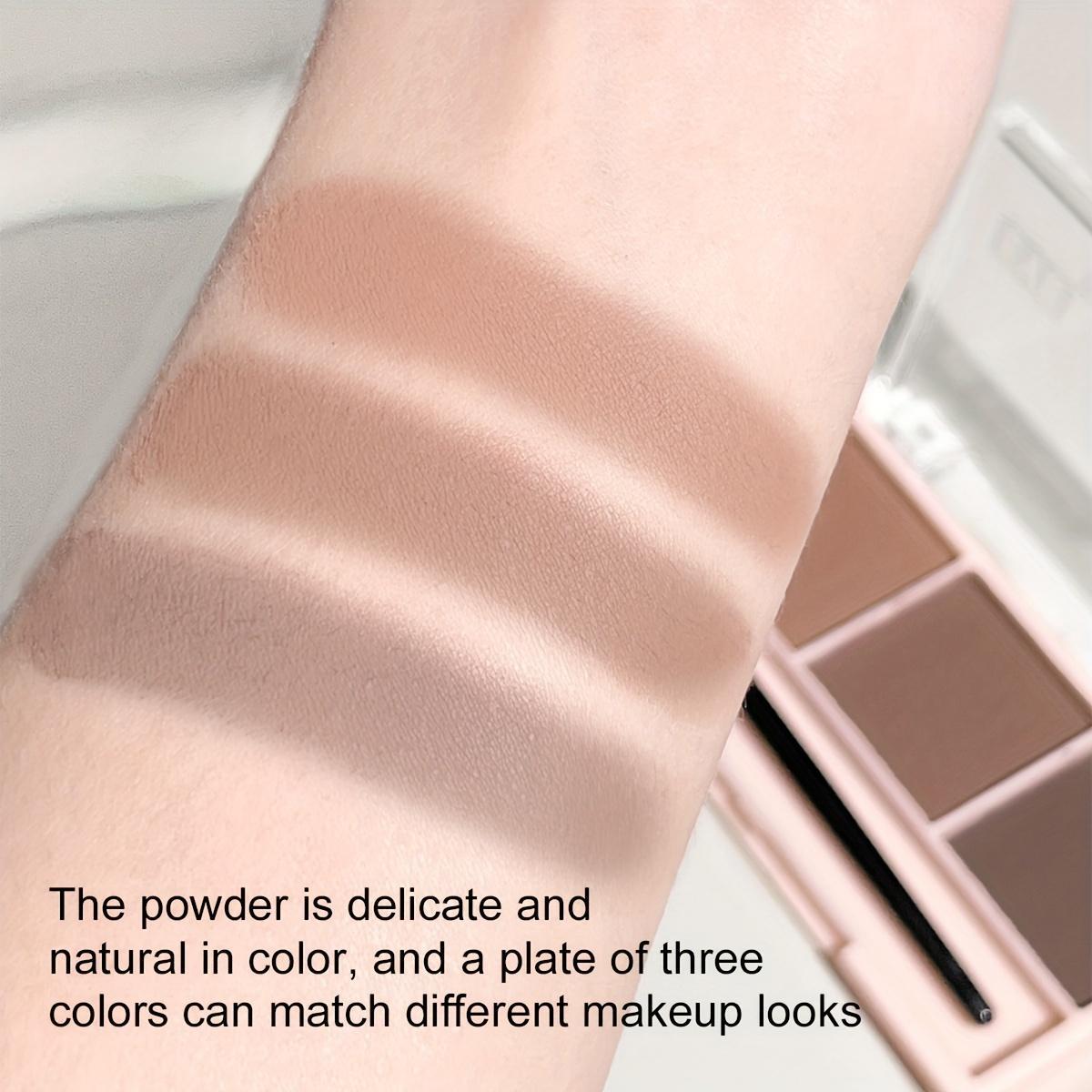 beginner 3 color eyebrow powder tray natural long lasting high pigmented wild eyebrows   waterproof and sweat resistant     Product details 7