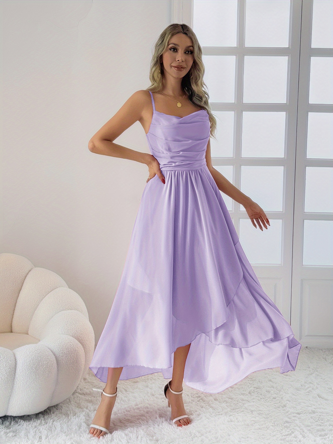 2025 womens summer soft pink series chiffon spaghetti strap - Temu Poland