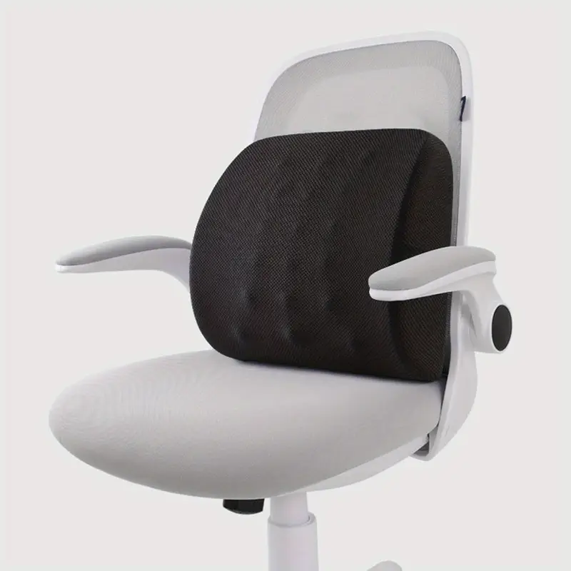 ergonomic lumbar support pillow with posture back cushion for office chair car seat gaming desk with adjustable strap lightweight portable for or gray lumbar cushion home seating durable construction remote workers Product details 9
