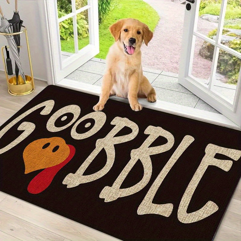 TEMU 1pc Indoor Entrance Welcome Doormat { } Flannel Nonslip Comfortable Easy To Cleanperfect For Bedroom Living Room Or Home Decor Door Mat For