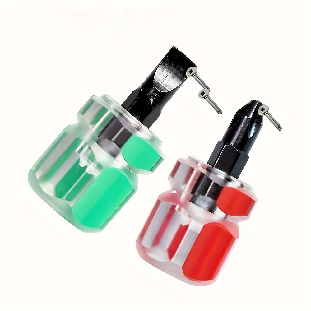4pcs precision screwdriver set with clear handles durable metal mini   head no batteries required ideal for   projects hand tools Product details 4