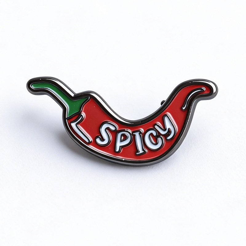 Image of 1pc Chili Pepper Brooch - Cute Mini Realistic Chili Suitable For ' Clothing & Bags, Casual Attire, Parties, Casual Outfits - Versatile Accessory With Chili Fruit