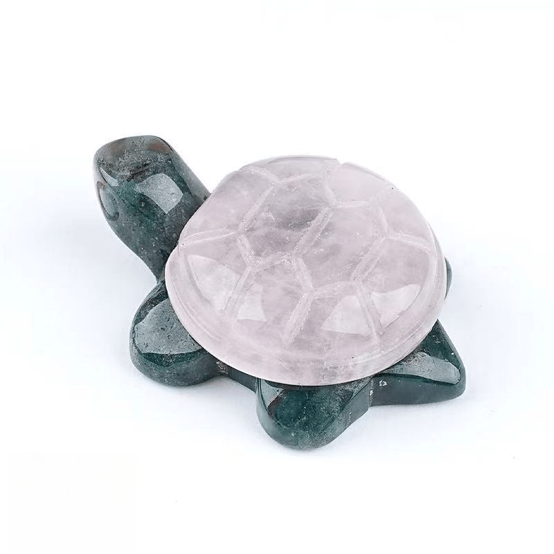 TEMU Hand-carved Quartz Turtle Ornament For Home Decor And Fish Tanks, A Gift For , , On Birthdays, Valentine's Day, Christmas, And Other Holidays