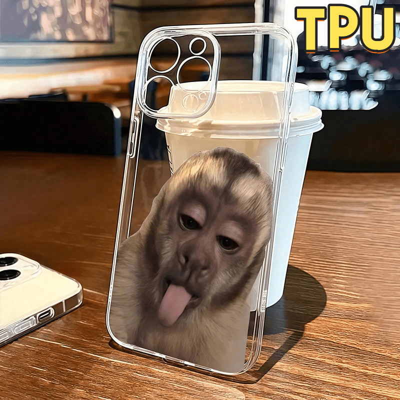 funny sticking tongue design transparent phone - Temu Denmark