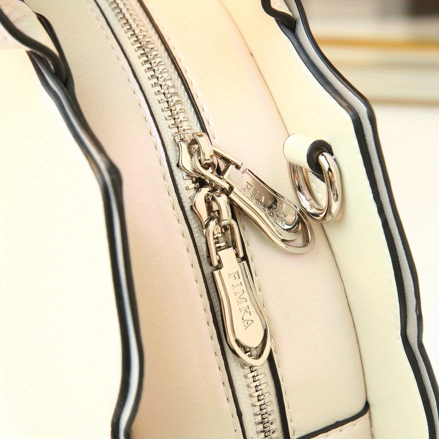 Meela & Jack Women's Elegant Floral-like handbag - Luxury Purse with Zipper Closure, Detachable Strap - White Everyday & Formal Bag for Women, Wedding, Office, Party - European Collection, Wedding Tote, Sophisticated Design, Highquality Finish, Fashionable Accessory, Bridal Accessory